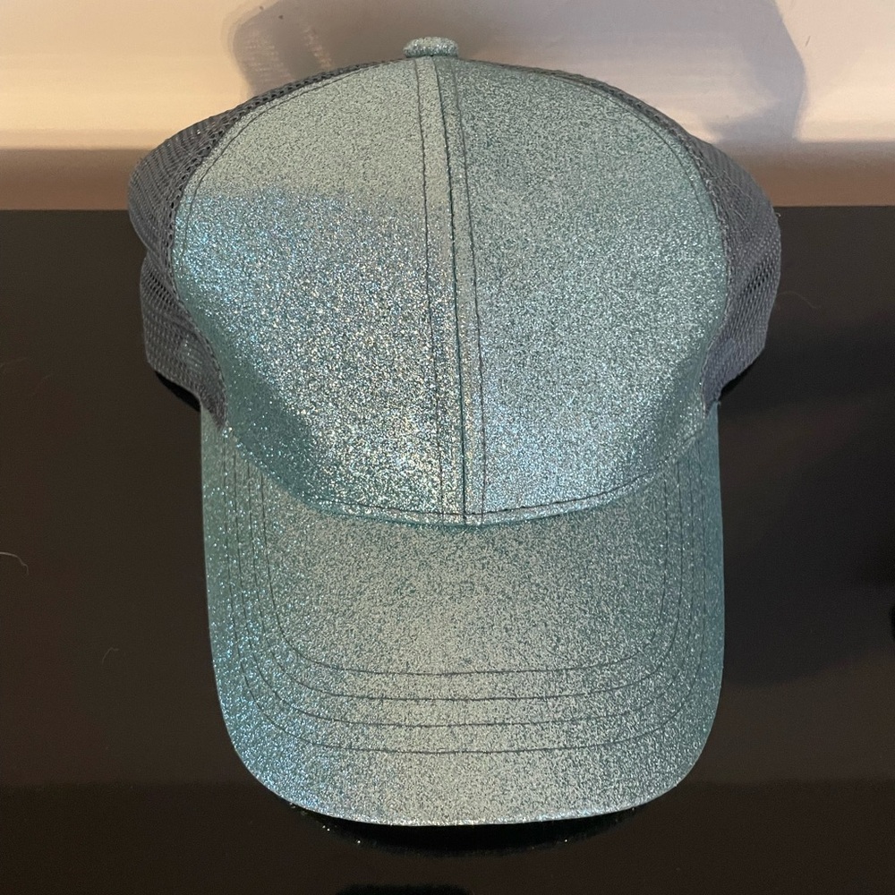 Sparkly Icy Blue Baseball Cap